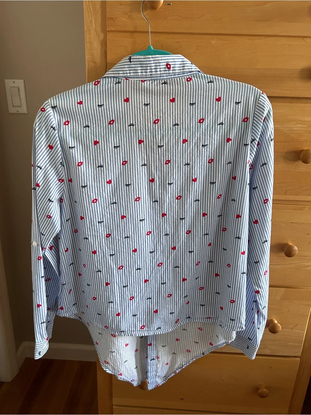 Fun Button-Down Front-Tie shirt